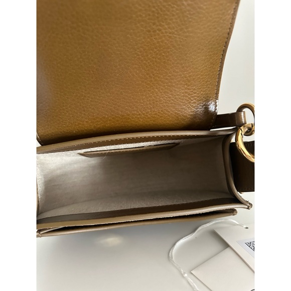 CHLOE TESS SMALL CROSSBODY DARK KHAKI BROWN LIKE NEW - Picture 9 of 16